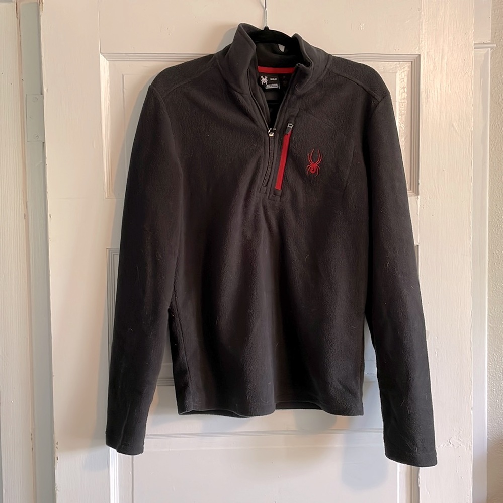 Spyder Men’s Size S Quarter Zip Fleece Sweater Pullover Jacket